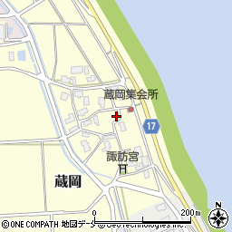 新潟県新潟市江南区蔵岡315周辺の地図