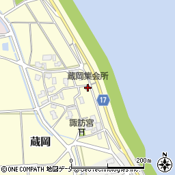 新潟県新潟市江南区蔵岡317周辺の地図