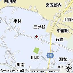 福島県伊達郡国見町泉田三ツ谷6周辺の地図