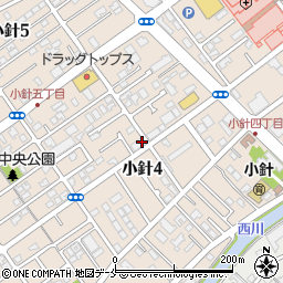 新潟県新潟市西区小針周辺の地図
