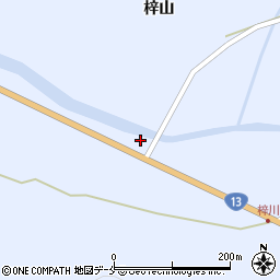 山形県米沢市万世町梓山338周辺の地図