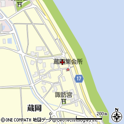 新潟県新潟市江南区蔵岡104周辺の地図