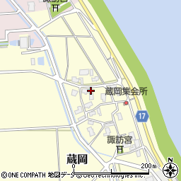 新潟県新潟市江南区蔵岡107周辺の地図