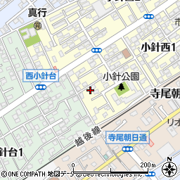 新潟県新潟市西区小針西1丁目14-23周辺の地図