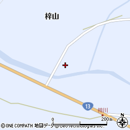 山形県米沢市万世町梓山390周辺の地図