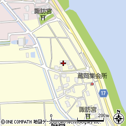 新潟県新潟市江南区蔵岡60周辺の地図