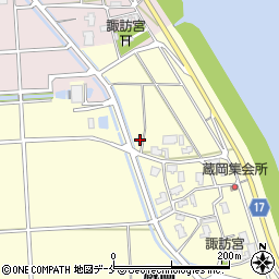 新潟県新潟市江南区蔵岡43周辺の地図