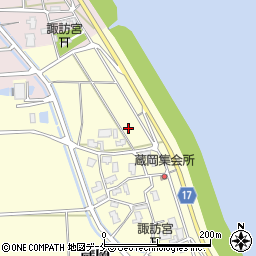 新潟県新潟市江南区蔵岡22周辺の地図