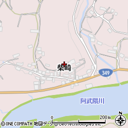 福島県伊達市梁川町五十沢柴崎周辺の地図