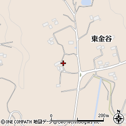 福島県伊達市梁川町東大枝西金谷24-2周辺の地図