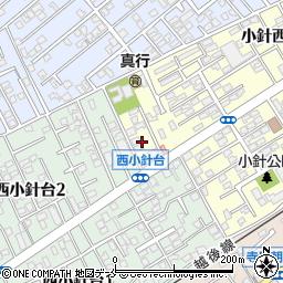 新潟県新潟市西区小針西2丁目12周辺の地図