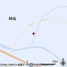 山形県米沢市万世町梓山651周辺の地図