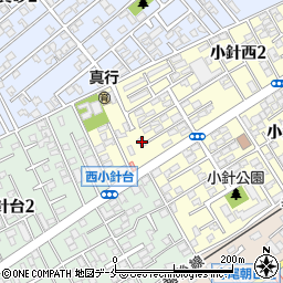 新潟県新潟市西区小針西2丁目11-1周辺の地図