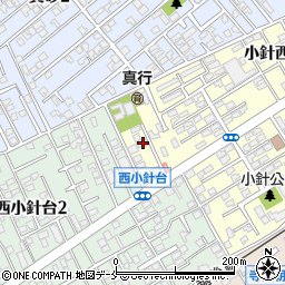 新潟県新潟市西区小針西2丁目12-4周辺の地図