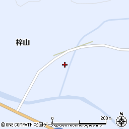 山形県米沢市万世町梓山651-1周辺の地図