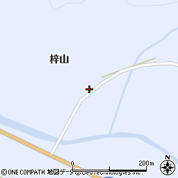 山形県米沢市万世町梓山555周辺の地図