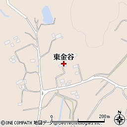 福島県伊達市梁川町東大枝（東金谷）周辺の地図