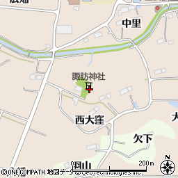 諏訪神社周辺の地図