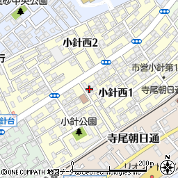 新潟県新潟市西区小針西1丁目12周辺の地図