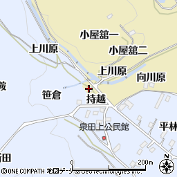 福島県国見町（伊達郡）小坂（向川原）周辺の地図