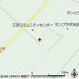 山形県米沢市簗沢3088周辺の地図