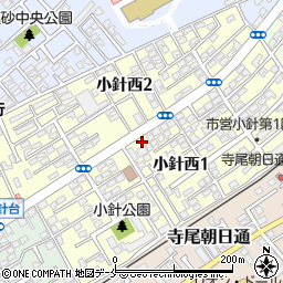 新潟県新潟市西区小針西周辺の地図