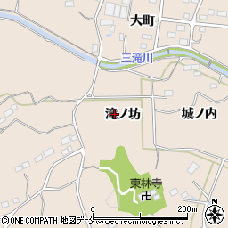 福島県新地町（相馬郡）福田（滝ノ坊）周辺の地図