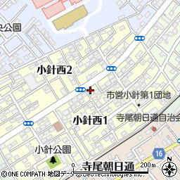 新潟県新潟市西区小針西1丁目6-16周辺の地図