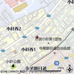 新潟県新潟市西区小針西1丁目6-27周辺の地図