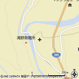 福島県福島市飯坂町茂庭（日陰渕）周辺の地図
