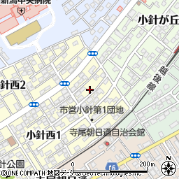 新潟県新潟市西区小針西1丁目4-7周辺の地図
