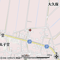 新潟県新潟市北区大久保周辺の地図