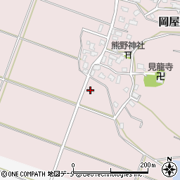 岡屋敷公会堂周辺の地図
