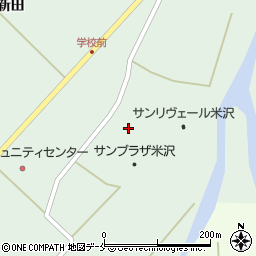 山形県米沢市簗沢3463周辺の地図