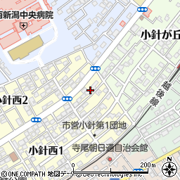 新潟県新潟市西区小針西1丁目5-4周辺の地図