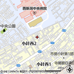 新潟県新潟市西区小針西2丁目4-33周辺の地図