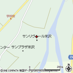 山形県米沢市簗沢3423周辺の地図