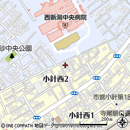 新潟県新潟市西区小針西2丁目4-12周辺の地図