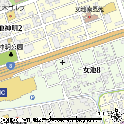 Ｉ・Ｎサービス株式会社　新潟オフィス周辺の地図
