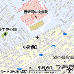 新潟県新潟市西区小針西2丁目4周辺の地図