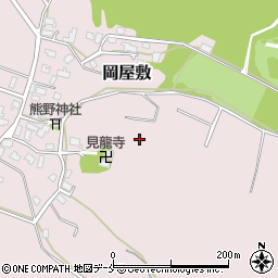 新潟県新発田市岡屋敷周辺の地図