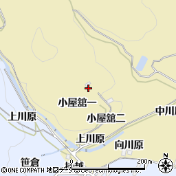 福島県伊達郡国見町小坂小屋舘一周辺の地図