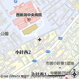 新潟県新潟市西区小針西2丁目4-21周辺の地図