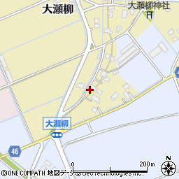 新潟県新潟市北区大瀬柳3562-2周辺の地図