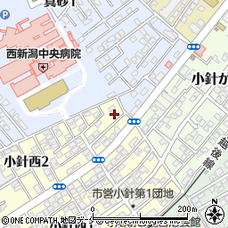 新潟県新潟市西区小針西2丁目2-3周辺の地図