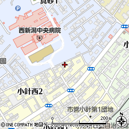 新潟県新潟市西区小針西2丁目2-20周辺の地図