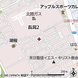 長潟ふれ愛広場周辺の地図