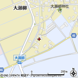 新潟県新潟市北区大瀬柳3561-2周辺の地図