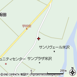 山形県米沢市簗沢3384周辺の地図