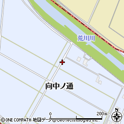 新潟県阿賀野市向中ノ通周辺の地図